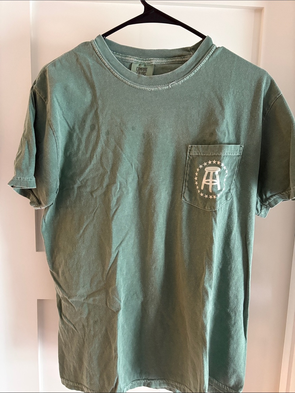 Barstool Green Short Sleeve Pocket Tee